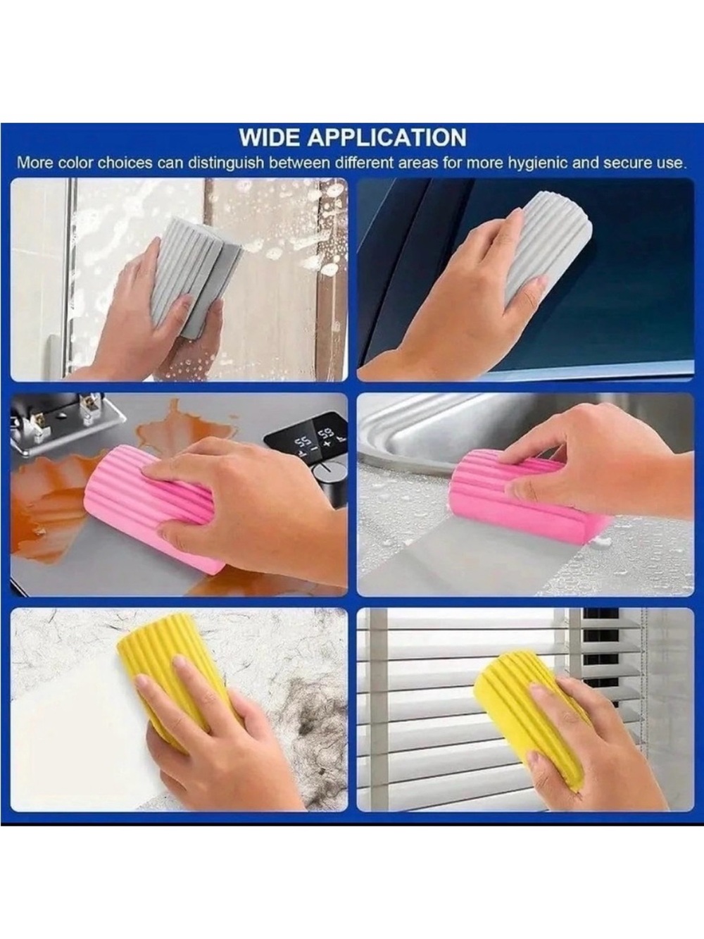 💞 Yellow Ribbed Super Clean Duster Sponge - Picture 4 of 6